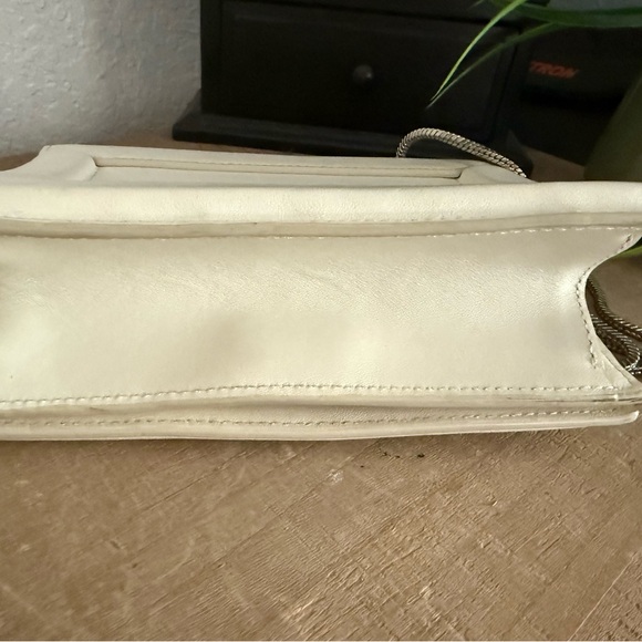 3.1 Phillip Lim Cream Leather Crossbody Bag w/ Silver Chain - Picture 4 of 7